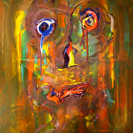 Akryl på canvas 100x100.