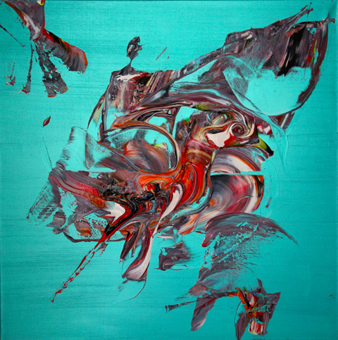 Murakamis fågel. Akryl på canvas 90x90